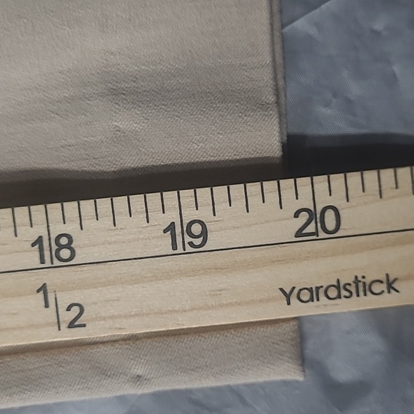 Khaki Capris Flat Elastic Waist Stretch Tummy Control Slimming Straight Leg NEW - Picture 9 of 10